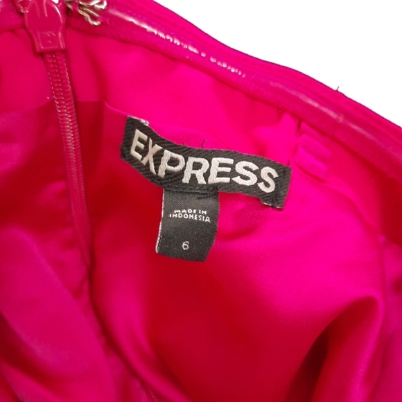 Express Pink Women's Strapless Dress - Picture 5 of 7